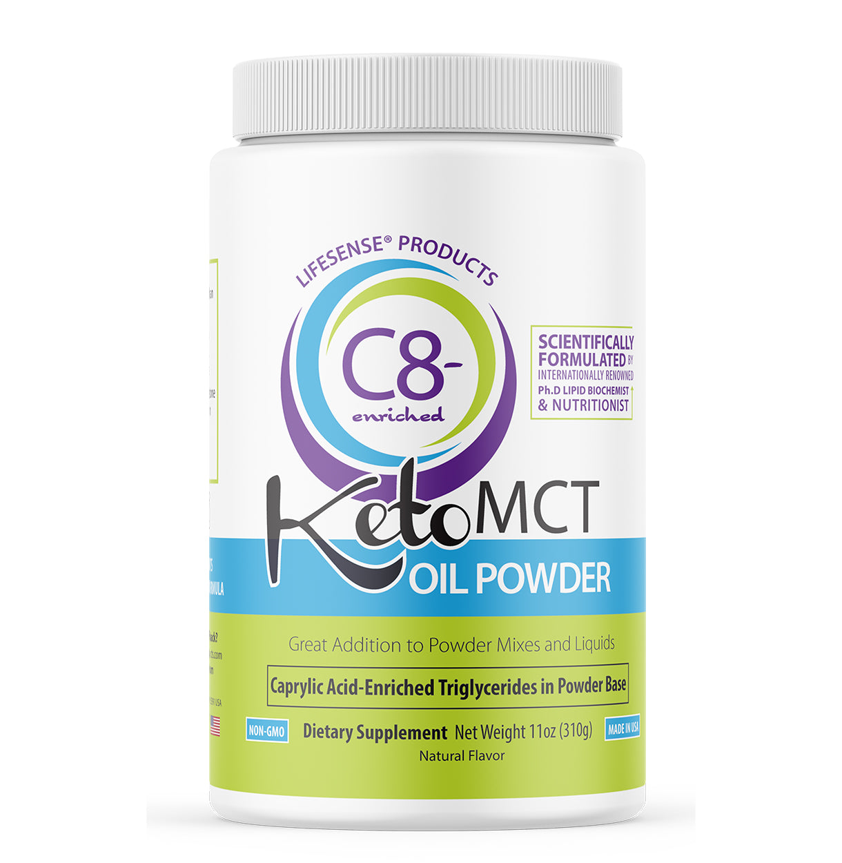 C8-Enriched KetoMCT Oil Powder - Optimal Fuel For The Brain And Body