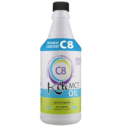 Clinically Proven C8 KetoMCT Oil <br/><sub>MOST POTENT ON THE MARKET<br/><sub>SAVE WITH MULTI-PACKS and SUBSCRIPTON</sub></sub>IN STOCK MARCH 29, 2024