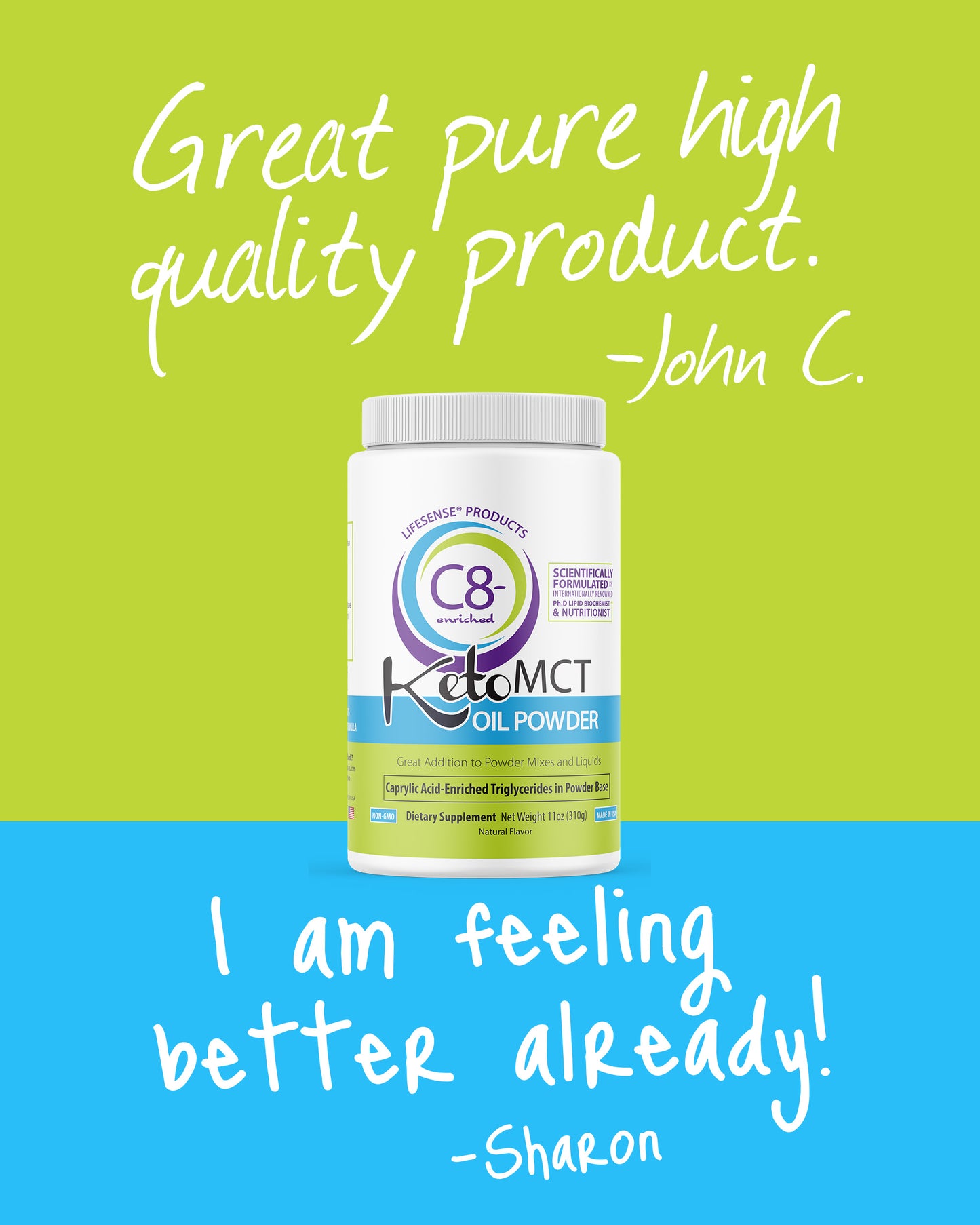 C8-Enriched KetoMCT Oil Powder - Optimal Fuel For The Brain And Body