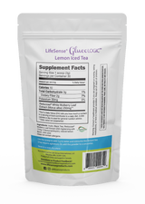 LifeSense<sup>®</sup> GlucoLOGIC™ Lemon Iced Tea 3.17 oz (90 g), with Reducose<sup>®</sup> mulberry leaf extract to reduce- blood sugar spikes, and avoid high and low energy swings